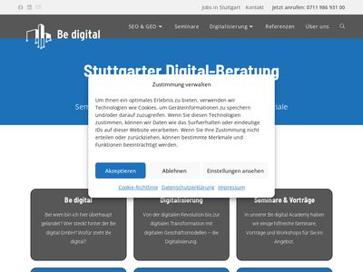 Vorschau auf Be digital GmbH, Stuttgart - SEO, KI & SEO-SEO