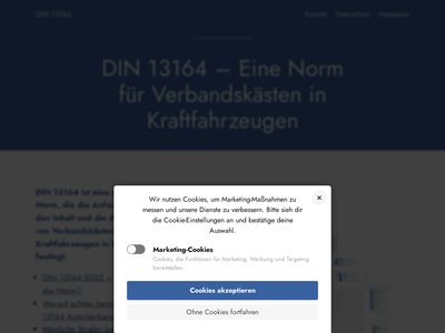 Vorschau auf DIN 13164 - Eine Norm für Verbandskästen in Kraftfahrzeugen