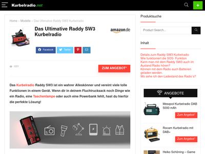 Vorschau auf Raddy SW3 Kurbelradio im Test » 2022