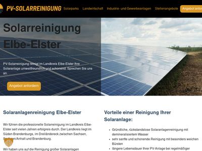 Vorschau auf Solaranlagenreinigung