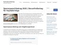 Vorschau auf Der Sparerpauschbetrag