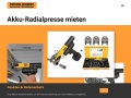Vorschau auf Akku-Radialpresse mieten - Akku-Radialpresse Vermietung